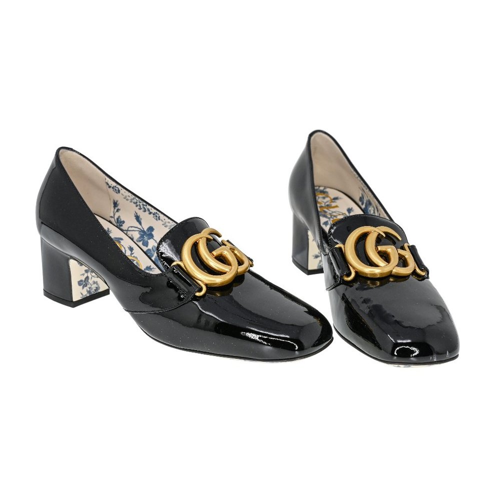 Gucci Women's GG Marmont Patent Leather Pumps